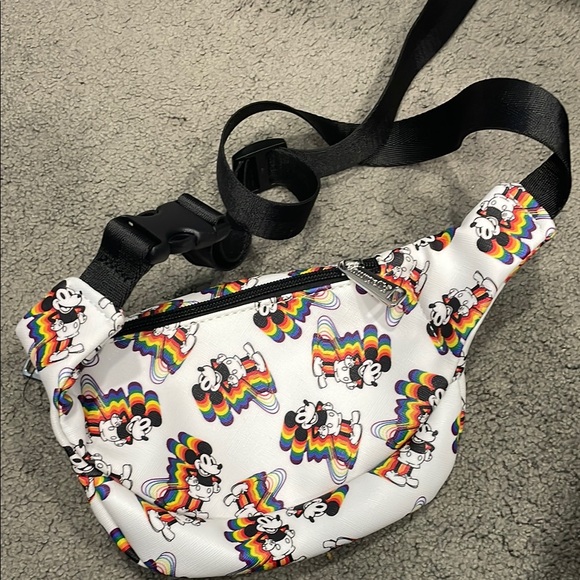 Disney Mickey Mouse Rainbow Fanny Pack - Picture 2 of 4